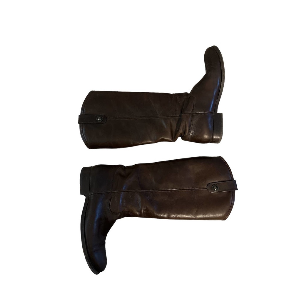 Frye Tall Leather Riding Boots in Brown - Picture 5 of 16